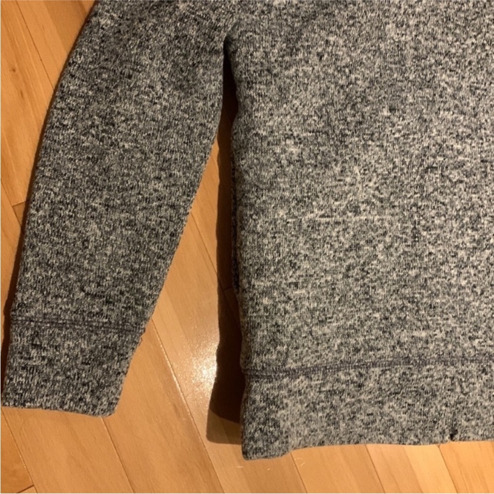 NWT Boy’s Children’s Place Grey Speckled Sherpa Full Zip Hoodie - size L (10/12) - Picture 13 of 14